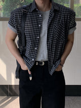 Forma Crop Check Short Sleeve Shirt
