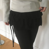 Into wool frill wrap skirt