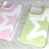 [made] brush star light green phone case (hard)