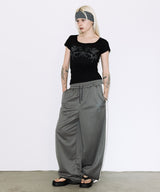 PEGASUS RIBBED TOP (BLACK) F26QB058