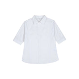 STRIPE FRILL SHIRT