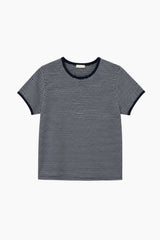 ストライプリンガーTシャツ