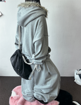 Balloon May Set-Up Available Fleece Printed Tattoo Embroidery Crop Zip-Up 🩶✨ 2 COLOR