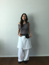 Le Nylon Layered Pants (2color)