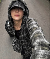 Authentic Hoodie Check Shirt (2 Colors)