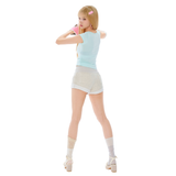 CUPID MINI SWEAT SHORTS [IVORY]