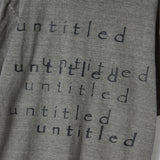 Untitled Layer Logo Pigment Wash Short Sleeve Gray