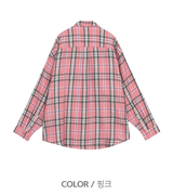 Anu Overfit Check Pattern Shirt