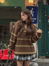 Report V-neck ST Warmer Knit