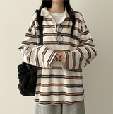 コグカラーダンガラカラー長袖Tシャツ