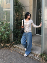 Nini Strap Ribbed Cardigan (6c)