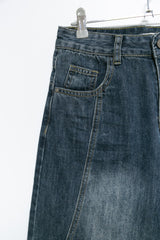 dark blue bermuda pants(S-M)