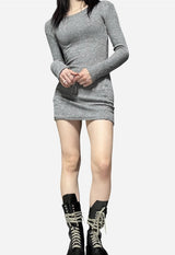 Slim wear fit rib one piece