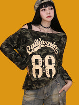 カモ88 ワンショルダーT(2color)