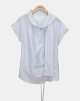 Kenby Scarf Short Sleeve Blouse