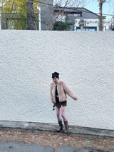 【即日発送】[Made] Brown leather vase tights 