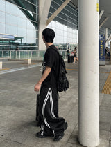 LEAF TWO-WAY BALLOON WIDE PANTS