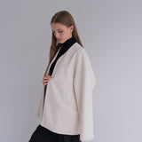 nocollar short coat