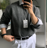  Belif Basic Henry Neck Overfit Knit