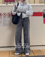 【MADE】ベルベットワイドパンツ