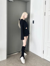 1236. パッチワークカーゴクロップフード cardi (3color)