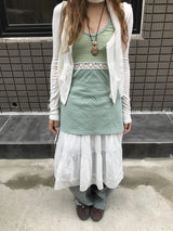 deer vintage layered skirt 