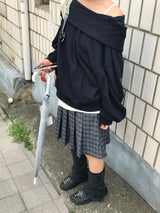 リブヴィンテージチェックスカート