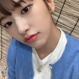 [Worn by IVE Ahn Yujin] Evil Eye Square Mother-of-Pearl 925 Silver Necklace N030-02G