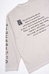 BBD  クラッシュドフェイスピグメントロングtシャツ