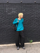 オーブ ベルテッド リネン カーブ パンツ 2C
