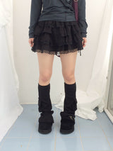 ribbon strap layer skirt