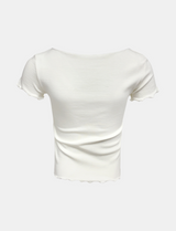 Authentic Tie Front Tee