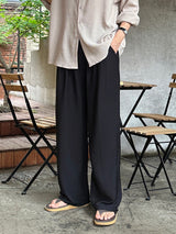 [SET] LMN Martin Air Cool Oversized Linen Shirt + Niel Natural Pintuck Linen Pants