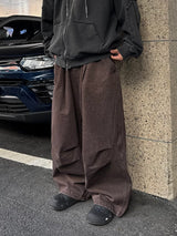 デニムウォッシュビッグバルーンパンツ