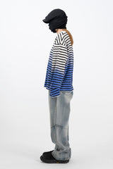 ペトリーグラデーションクロップ長袖Tシャツ
