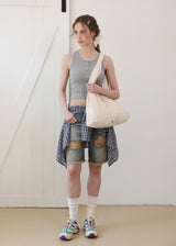Jeanne Summer Cotton Shoulder Bag_Beige