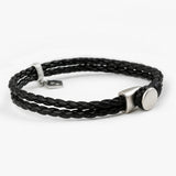 SVB-198 MONSTA X I.M着用 レザー＆オニキス ブレスレットセット ユニセックス