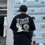 BARBERSHOP BLACK | CROOZ Heavyweight Oversized T-shirt