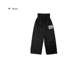 ピンボ レタリング フォールディング ワイド バンディング スウェットパンツ