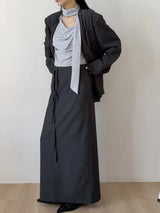 Dawson Slit Collarless Over Fit Jacket