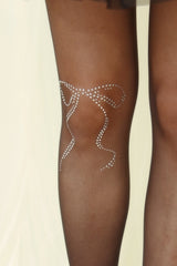 crystal ribbon tights 10D