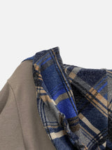 Mode Slim Fit Check Pattern Hoodie (2c)