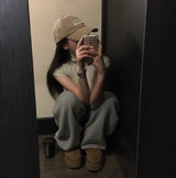 [BELLIDE MADE] セリーヌスリムリブショートスリーブタートルネックTシャツ