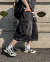 Faded Vintage Bermuda Cargo Denim