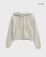 [B-BASIC] Heavy Cotton Hooded Zip-up