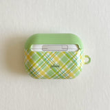 melon check glossy airpods case