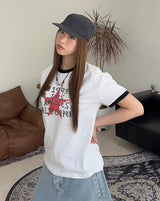 Aken Vintage Star Ringer Tee