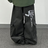 peach graphic cargo pants