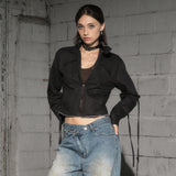 strap jacket (dark grey)