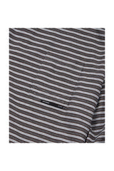 (BASE) STRIPE POCKET LONG SLEEVE (GRAY)